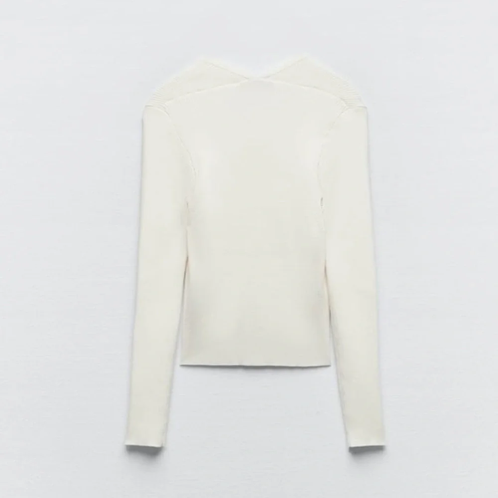 Zara Knit Button-Up Top - Picture 6 of 7